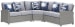 Naples Beach - 3 Pc. - Sectional Lounge - Light Gray