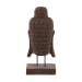 Carved Buddha Head - Dark Brown