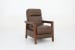 Ashland (B) - Recliner Push Thru The Arm - Oasis-Walnut
