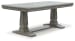 Lexorne - Gray - 8 Pc. - Dining Extension Table, 4 Side Chairs, Bench, Server