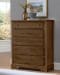 Cool Rustic - 5-Drawers Chest - Amber