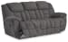 Foreside - Charcoal - 3 Pc. - Reclining Sofa, Reclining Loveseat With Console, Rocker Recliner