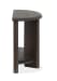 Upton - Shaped Sofa Table - Coffee Bean