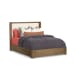 Normandy - Queen Upholstered Storage Bed - Light Brown