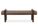 Belville - Extendable Trestle Dining Table With 2 Side Chairs, Bench, Sideboard And Display Cabinet - Chestnut Brown