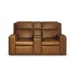 Wyatt - Power Reclining Loveseat With Console & Power Headrests & Lumbar - Light Brown