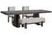Tauren - Extendable Double Pedestal Dining Table With 2 Upholstered Side Chairs And Bench - Coffee Bean / Beige