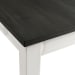 Kayla - Two Tone 5 Piece Dining Set, Table & Four Chairs - Gray / White