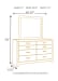 Harlinton - Warm Gray/Charcoal - 6 Pc. - Dresser, Mirror, Chest, King Panel Headboard, 2 Nightstands