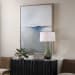 Above The Waterline - Abstract Painting - Blue / Gray / White