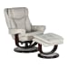 Roscoe - Swivel Pedestal Recliner And Ottoman - Ivory