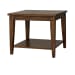 Lake House - Square Lamp Table - Rustic Brown