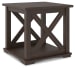 Camiburg - Warm Brown - Square End Table