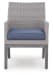 Half Moon Beach - Arm Chair With Cushion (Set of 2) - Blue / Gray
