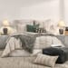 Rowen - 4 Piece King Quilt Set - Taupe