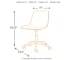 Office - Brown - Home Office Swivel Desk Chair