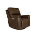 Henry - Power Swivel Gliding Recliner With Power Headrest, Lumbar, Heat & Massage - Burnt Umber