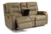 Arlo - Reclining Loveseat With Console - Light Brown