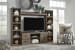 Trinell - 4-Piece Entertainment Center With 60" TV Stand W/Fireplace Option - Brown