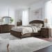 Avalon - 5 Piece Bedroom Set (King Panel Storage Bed, Dresser & Mirror, Chest, Night Stand) - Brown
