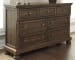 Flynnter - Medium Brown - 6 Pc. - Dresser, Mirror, King Panel Bed With 2 Storage Drawers, Nightstand