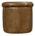 CC - Axton Swivel Leather Club Chair - Dark Brown