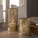 Ruhi - Hurricane Candleholders (Set of 2) - Light Brown