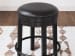 Valebeck - Black - Upholstered Swivel Stool