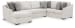 Koralynn - Stone - 3-Piece Sectional With Laf Corner Chaise