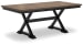 Wildenauer - 9 Pc. - Extension Table, 8 Side Chairs - Brown / Black