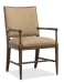 Cashiers - Arm Leather Chair - Chestnut / Vintage Ecru