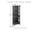 Tyler Creek - Display Cabinet - Black / Gray