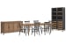 Lindon - Extendable Rectangular Dining Table With 6 Side Chairs, Buffet And Cabinet - Belgian Wheat