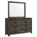 Eleanor - Twin Panel 5 Piece Bedroom Set - Mocha Gray