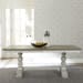 Whitney - 5 Piece Trestle Table Set - White