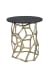 Ariel - Short End Table - Black / Gold