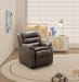 Logan - Children's Recliner, Push Thru The Arm - Brown