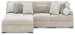 Cuddle Plush - Arctic - 3-Piece Sectional With Armless Chaise And RAF Corner Chair