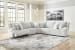 Top Tier - Alloy - 5-Piece Reclining Sectional
