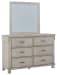 Hollentown - Whitewash - Dresser, Mirror