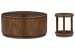 Connolly - Lift Top Cocktail Table With Round End Table - Brown