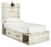 Cambeck - Twin Panel Bed With 4 Storage Drawers - Whitewash