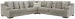 Bayless - Smoke - Left Arm Facing Sofa 3 Pc Sectional