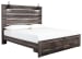 Drystan - Brown / Beige - King Panel Bed With 2 Storage Drawers