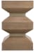 Sonnet - Square End Table - Dark Gray
