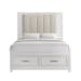 Baystorm - Queen Upholstered Storage Bed - White