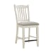 Bellevue - 6 Piece Counter Height Dining Set (Table, Four Chairs & Bench) - Walnut And Antique White