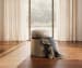 CC - Chloe Swivel Footstool - Light Brown