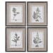 Casual Grey Study - Framed Art (Set of 4) - Beige