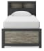 Broachmyn - Twin Bookcase Bed - Black / Gray